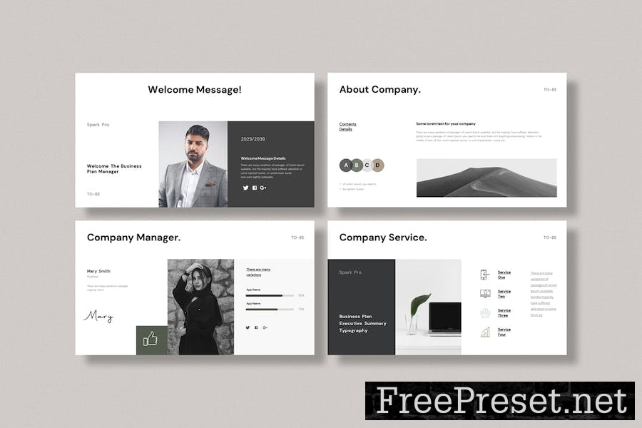 Business Plan Presentation Template VYRZWGK