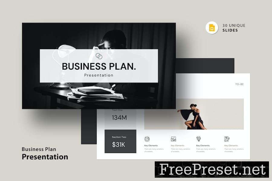 Business Plan Presentation Template VYRZWGK