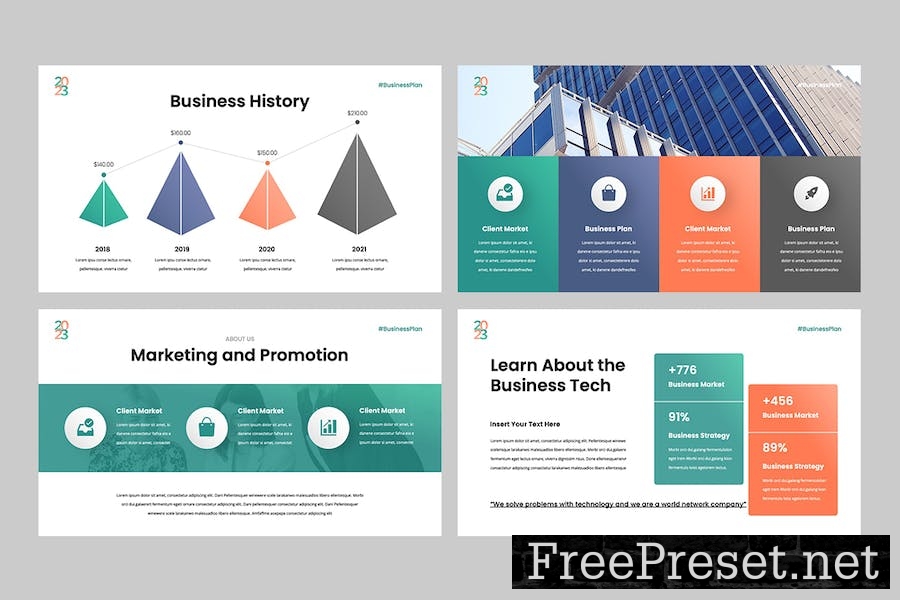 Business Plan Professional Google Slides Template S9DP4BH