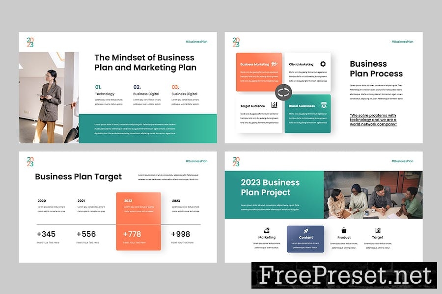 Business Plan Professional Google Slides Template S9DP4BH