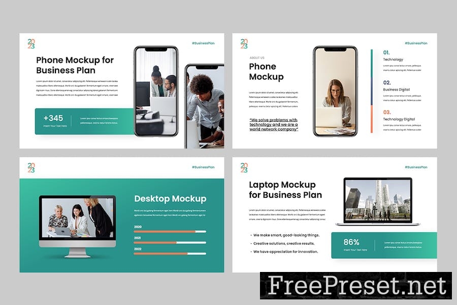 Business Plan Professional Keynote Template 72GF2JV