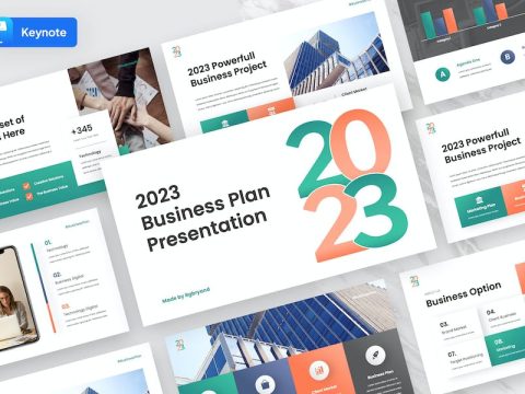 Business Plan Professional Keynote Template 72GF2JV