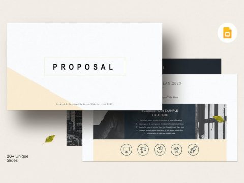 Business Proposal Google Slides Template 8WMYFAD