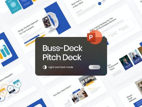 Buss-Deck Modern Pitch Deck PowerPoint Template