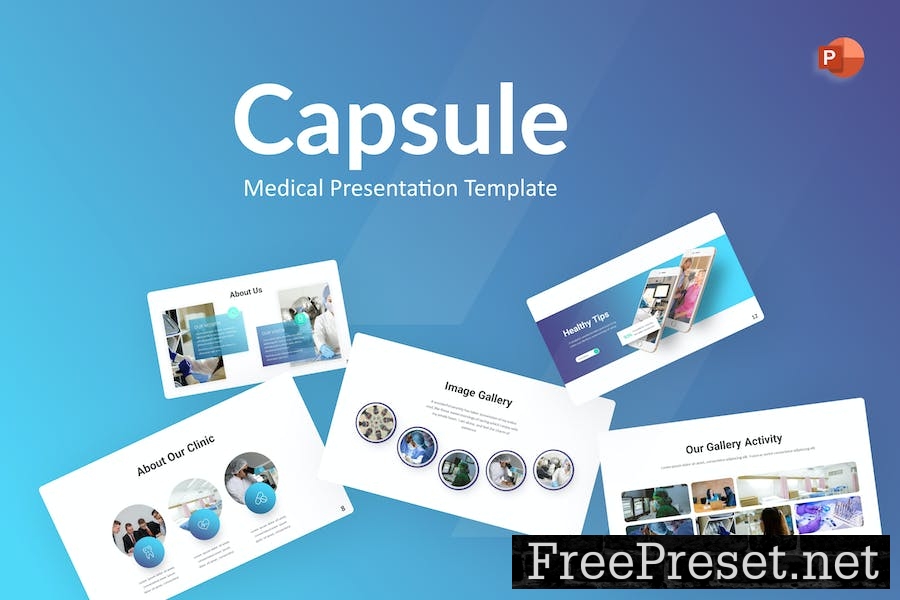 Capsule Medical PowerPoint Template JG9D8CD