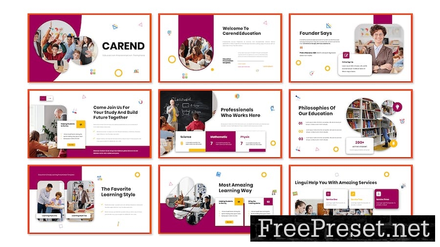 Carend - Education Presentation PowerPoint 5ELEMKB