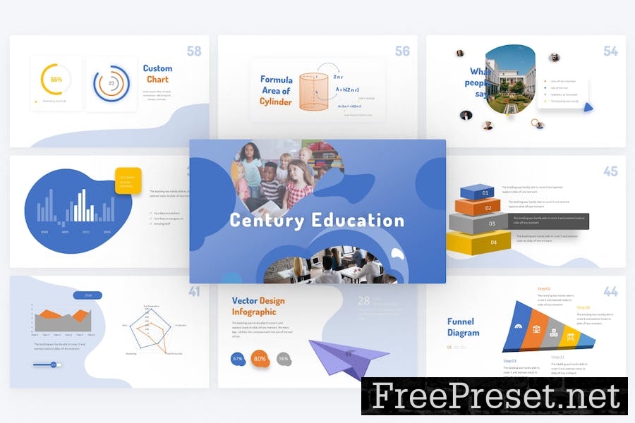 Century Education PowerPoint Template E2EJS4M