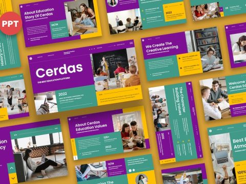 Cerdas - Education Powerpoint B6T33JK