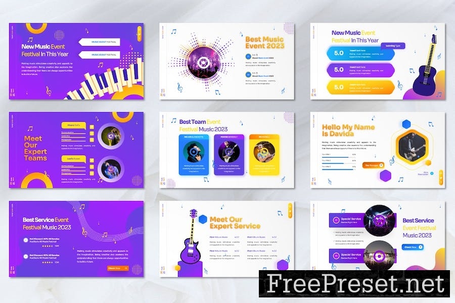 Chemic - Music Event Googleslide Template