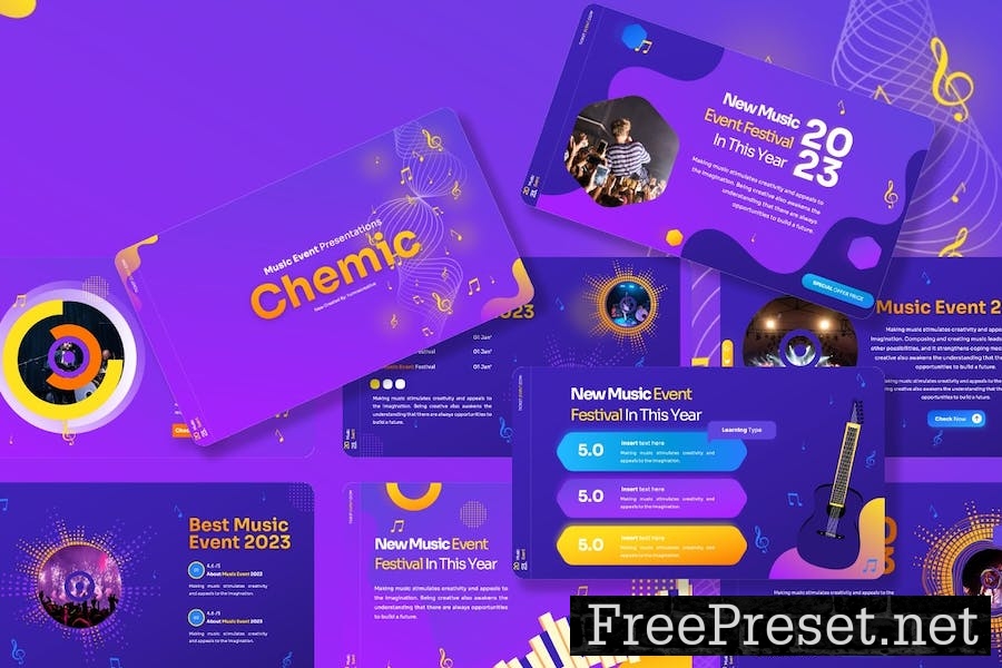 Chemic - Music Event Powerpoint Template P7L2QMQ