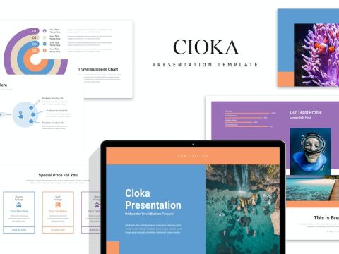 Cioka : Underwater Travel Business Google Slides