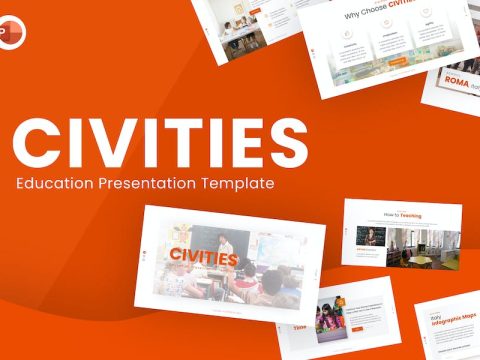 Civities Education PowerPoint Template U9Z4PLR