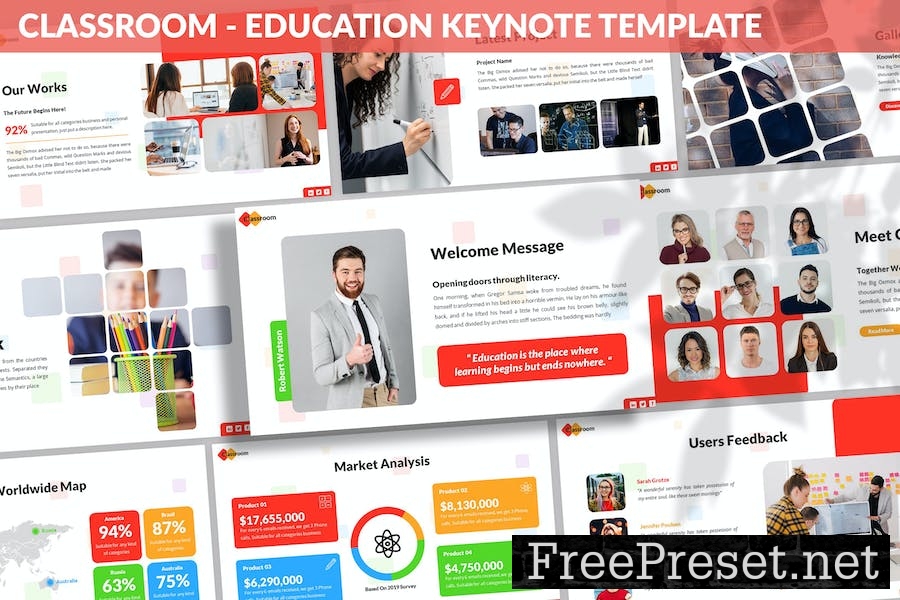 Classroom - Education Keynote Template ABCVNQZ