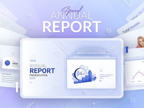 Cloud | Annual Report PowerPoint Template