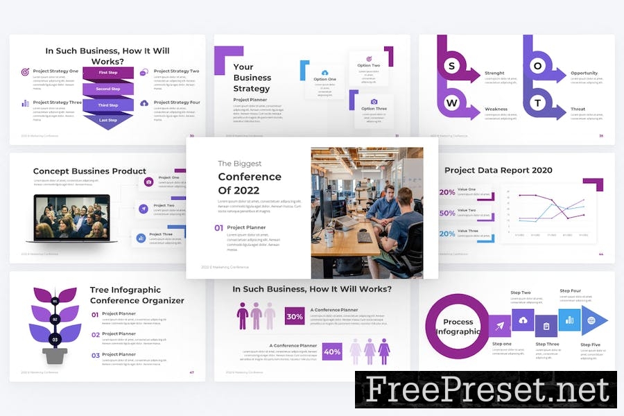 Confluence Purple Marketing Keynote Template