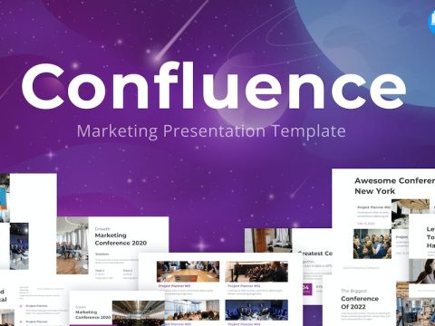 Confluence Purple Marketing Keynote Template