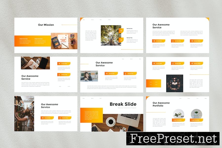 Creative Education PowerPoint Template 7APJWSJ