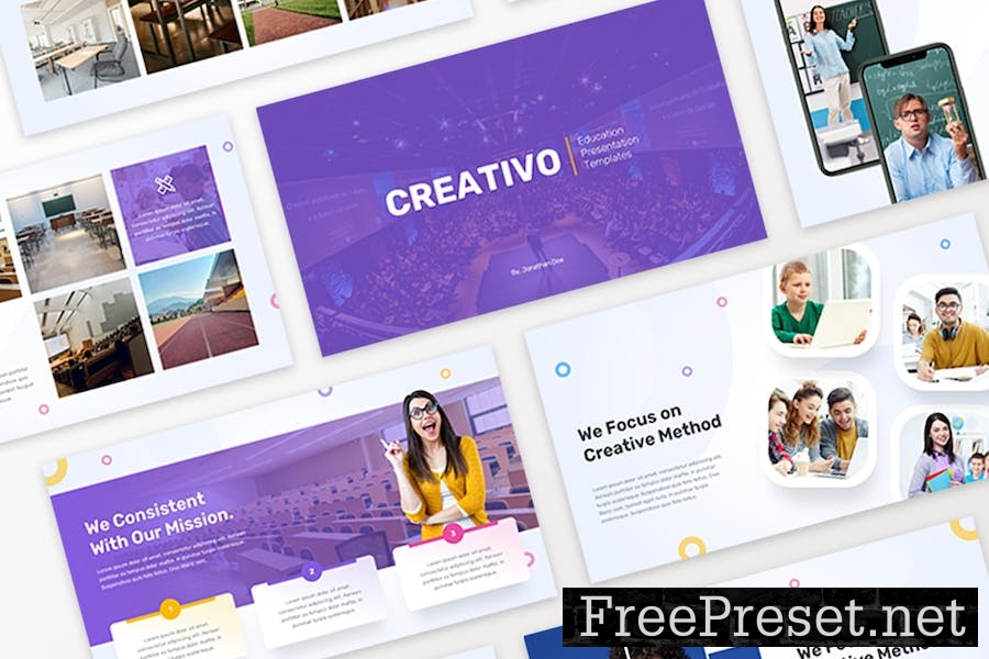 Creativo - Education Google Slides Template PEGMXYF