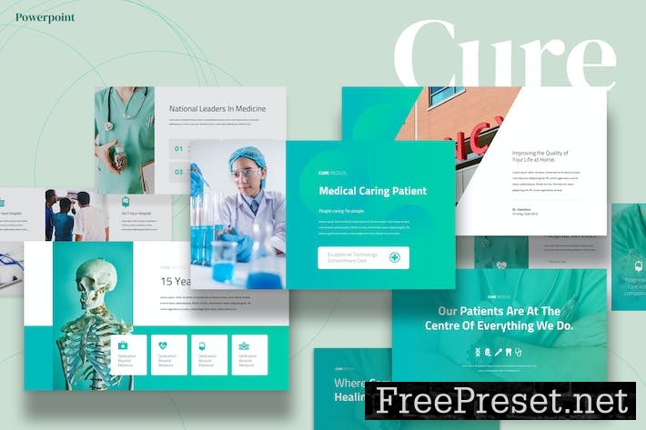 Cure - Medical Powerpoint Template EDYE663