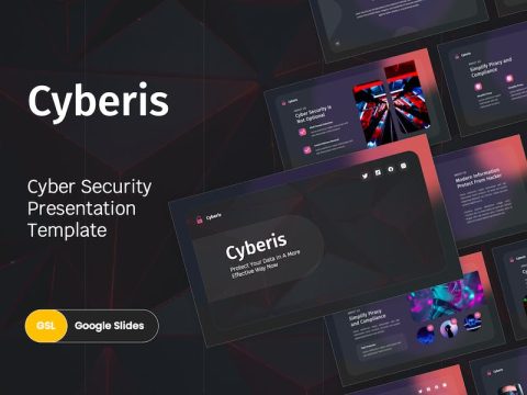 Cyberis - Cyber Security Google Slides Template LD8MPLE