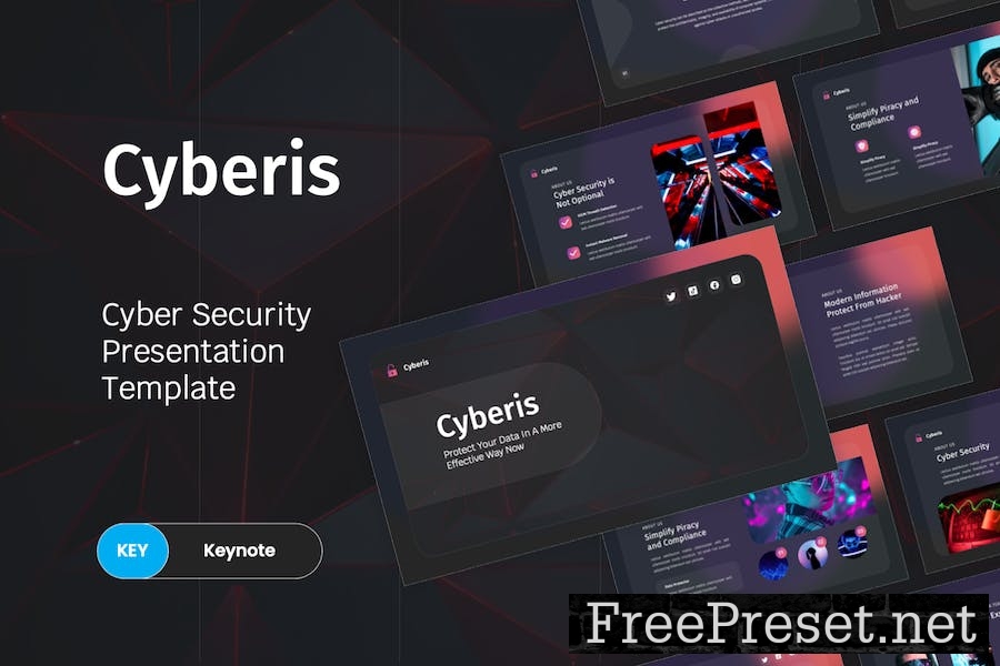 Cyberis - Cyber Security Keynote Template LGSDPRZ