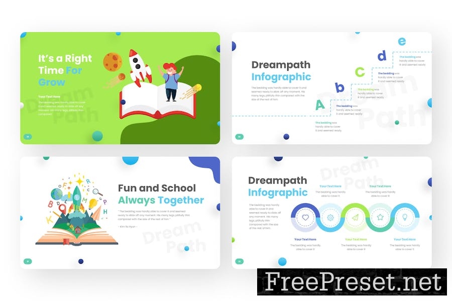 Dreampath Education PowerPoint Template 488H2UH