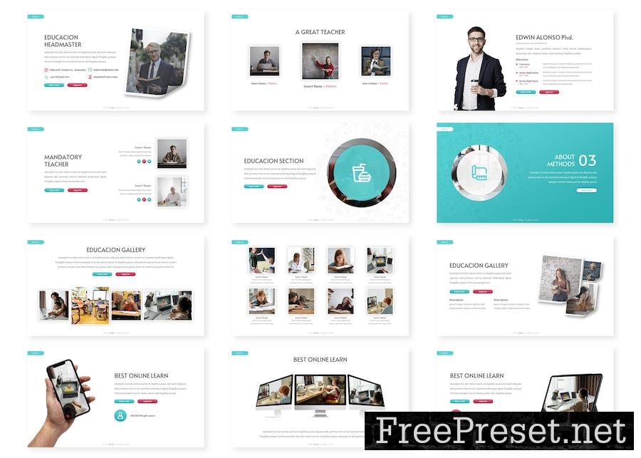 Educacion - Education Powerpoint Template TCVN8TG