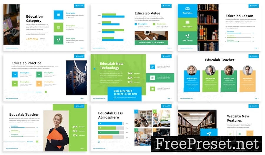 Educalab - Education Powerpoint Template GEDLYXN