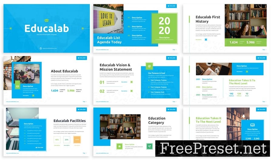 Educalab - Education Powerpoint Template GEDLYXN