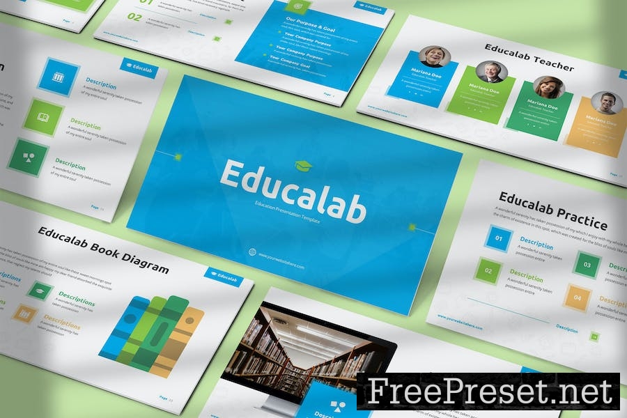 Educalab - Education Powerpoint Template GEDLYXN