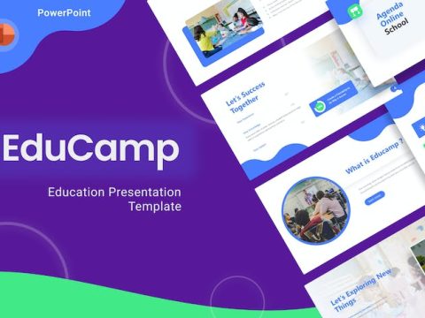 Educamp Blue Creative Education PowerPoint YE82TFG