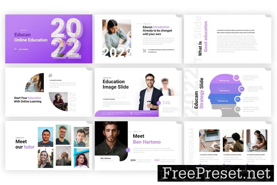 Educan Education PowerPoint Template E8XUU8P