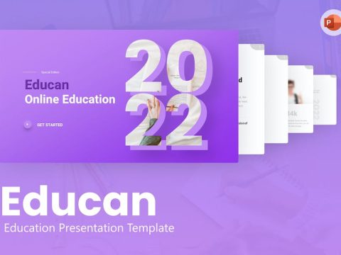 Educan Education PowerPoint Template E8XUU8P