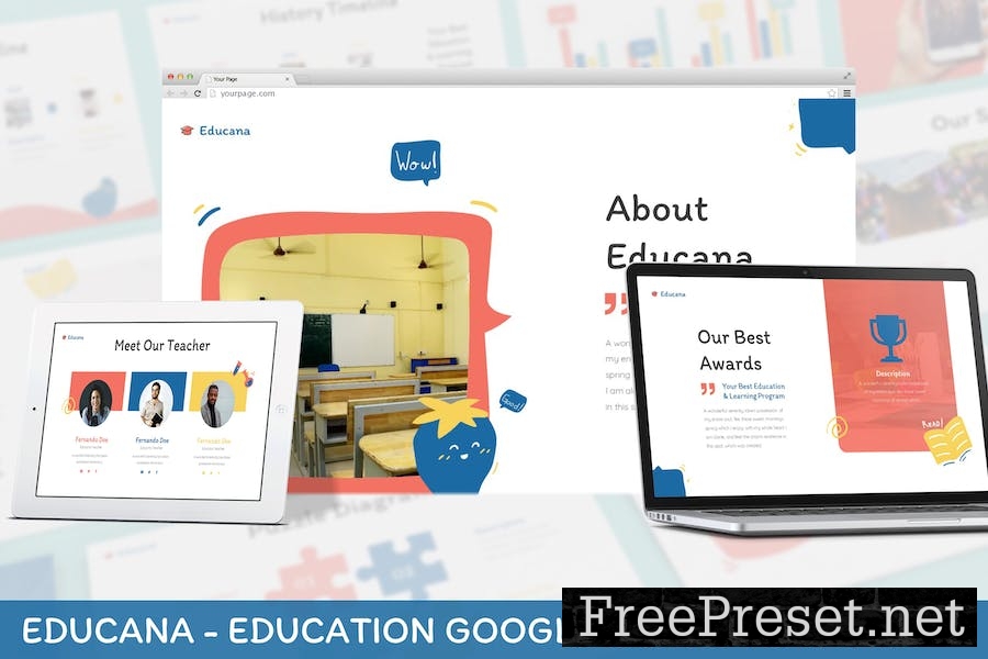 Educana - Education Google Slides Template GVVNJEP