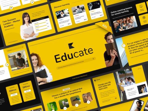 Educate - Education Google Slide Template KCGN4H4