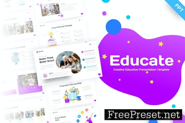 Educate Education PowerPoint Template