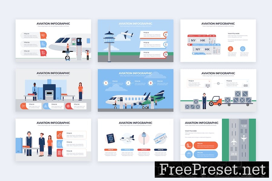 Education Aviation PowerPoint Infographics RLBPATZ