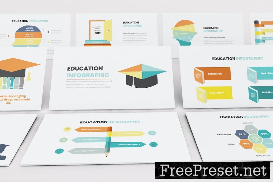 Education Infographic Keynote Template 8KLKPPX