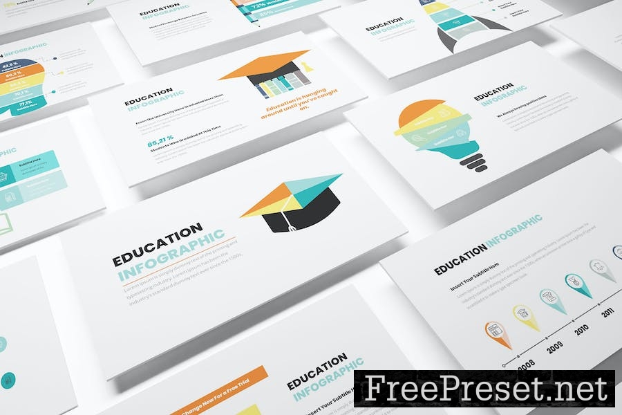 Education Infographic Powerpoint Template VR52HVY