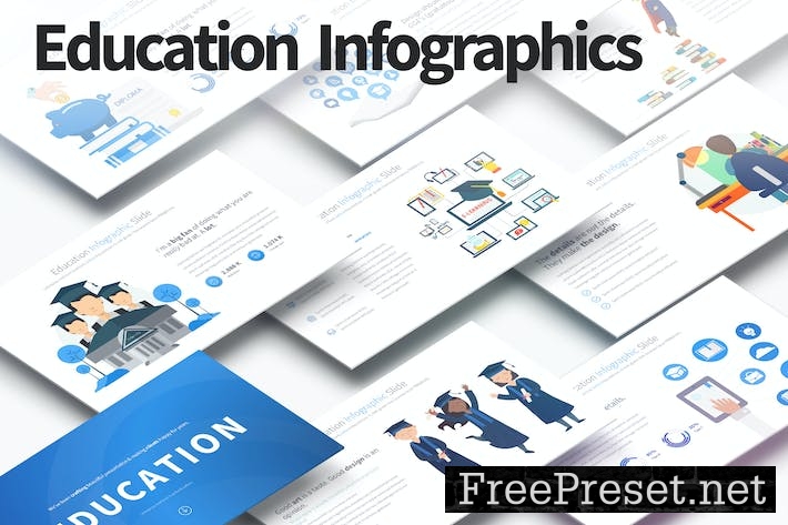 EDUCATION - PowerPoint Infographics Slides VH7MSW