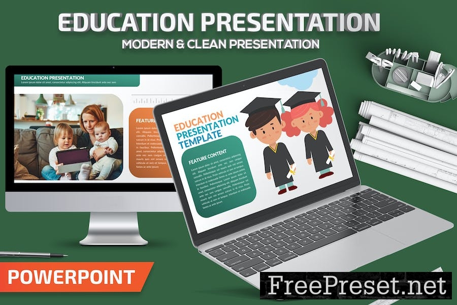 Education Powerpoint Presentation 2MAKTPN