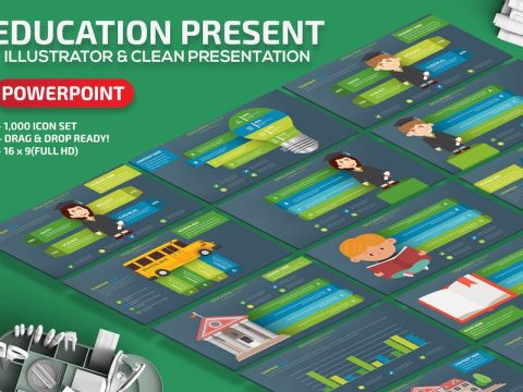 Education Powerpoint Slides Template SR63M8D