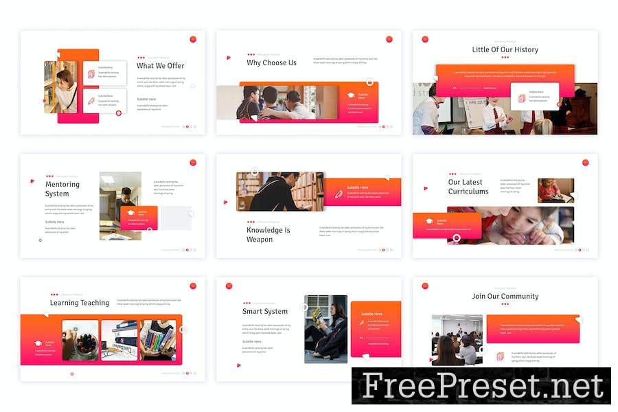 Education - Powerpoint Template GBQ6H4E