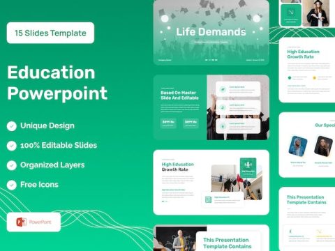 Education Presentation Template - Powerpoint 7PCKBVE