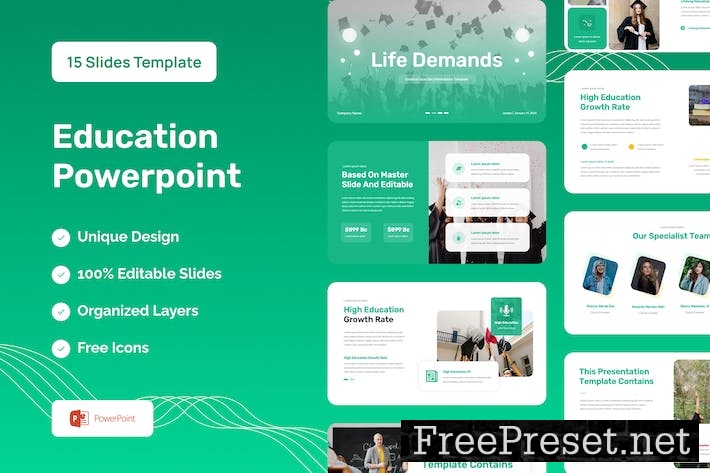 Education Presentation Template - Powerpoint 7PCKBVE