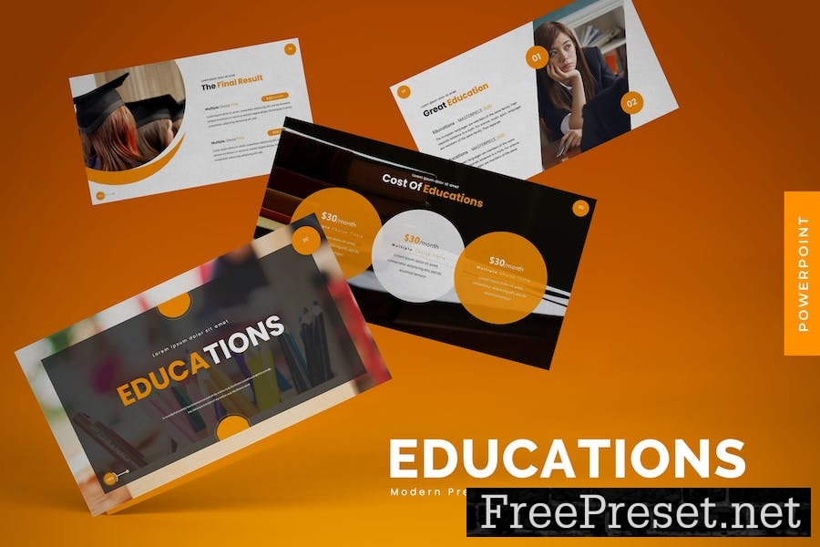 Educations - Powerpoint Template 4TW6REC