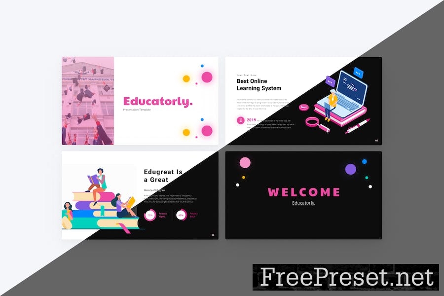 Educatorly Education PowerPoint Template CDHNN3X