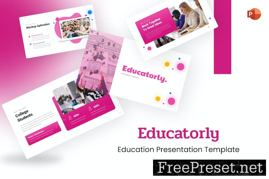 Educatorly Education PowerPoint Template CDHNN3X