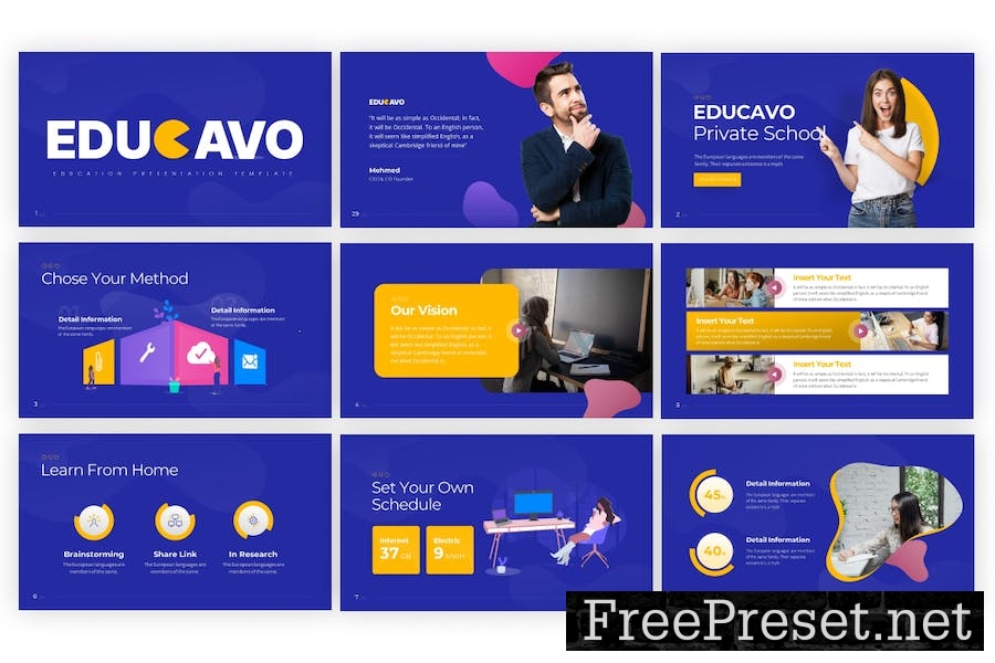 Educavo Education PowerPoint Template GLULRVJ