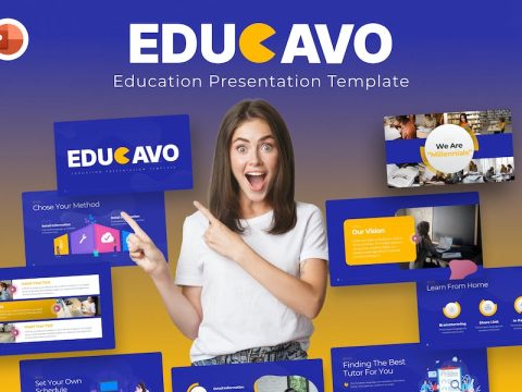 Educavo Education PowerPoint Template GLULRVJ